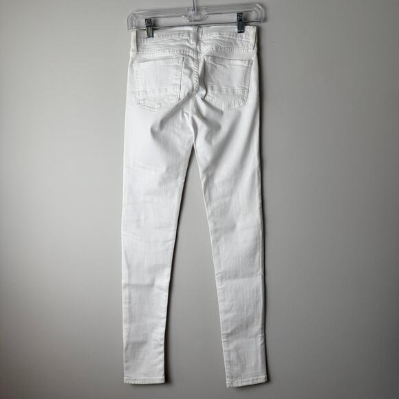 Flying Monkey Moto Skinny White Jeans in Juniors Size 24 - Picture 3 of 7